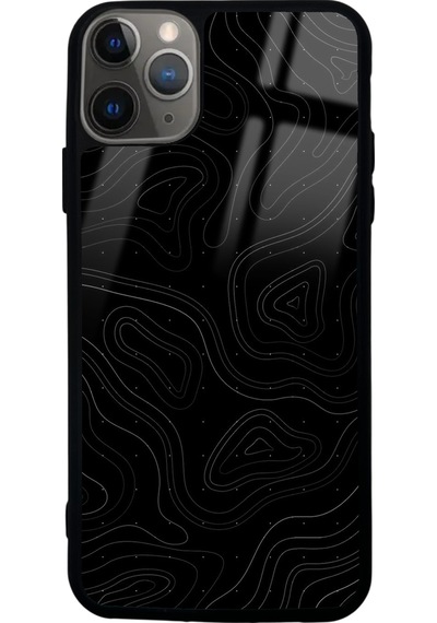 Apple Uyumlu iPhone 11 Pro Max Topo-point Tasarımlı Glossy Telefon Kılıfı Çok Renkli