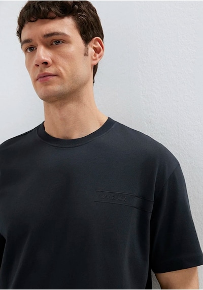 Mavi M0613589-71379 Mavi Black Logo Baskılı Tişört Erkek T-shirt Siyah