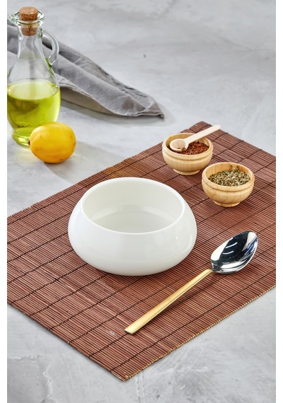 6'lı Porselen Çorba Ve Tatlı Kasesi 14x6 Cm Şık Servis Ve Sunum Kasesi Beyaz - 756978148 Beyaz