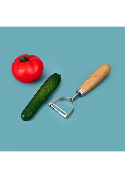 Akasya Kulplu Soyacak - Kahverengi - 15 Cm Çok Renkli