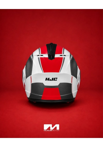 Hjc C91n Kask Jyn Mc1 Kırmızı - Siyah - Beyaz