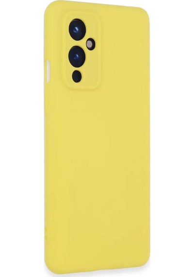 Newface One Plus 9 Kılıf Nano İçi Kadife Silikon - Sarı