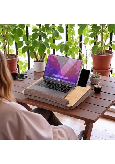 -ls016 Minderli Laptop Sehpası Meşe
