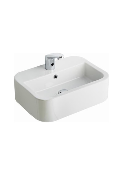 Seramiksan Aqua Tezgah Üstü Oval Dikdörtgen Lavabo 56CM