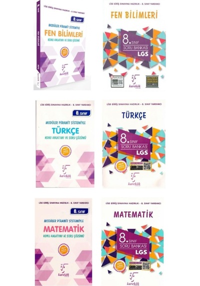 Karekök 8.sınıf Türkçe-matematik-fen Bilimleri Konu-soru Seti