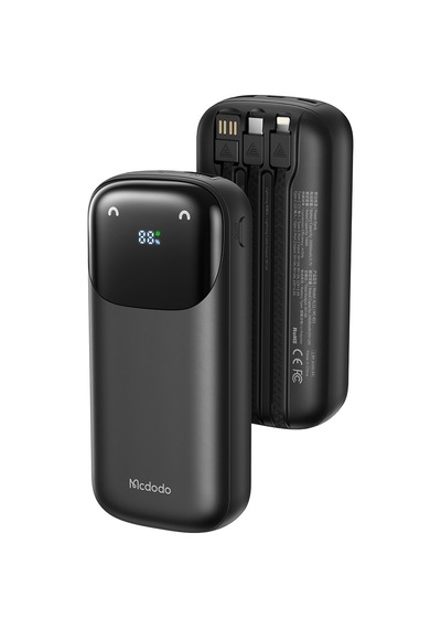 Mcdodo Mc-8530 20000mah 22.5w Pd Qc Hızlı Şarj Dijital Göstergeli Çoklu Kablolu Powerbank Siyah Mcdodo Mc-8530 20000mah 22.5w Pd Qc Hızlı Şarj Dijital Göstergeli Çoklu Kablolu Powerbank Siyah