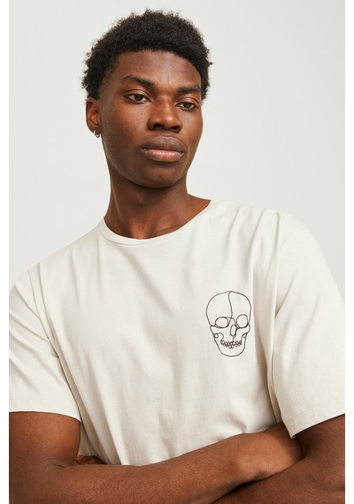 Jack & Jones Jjbrown Erkek T-shirt 12271365 Moonbeam
