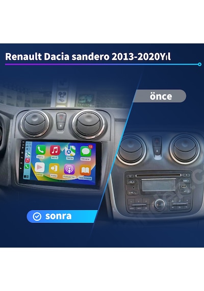 Dacia Sandero 2013-2020 Yıl Multimedya 6-128 Gb Navigasyon