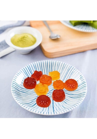 Silikon Mini Gül Desenli Kek Kurabiye Sabun Mum Kalıbı Goldcakes