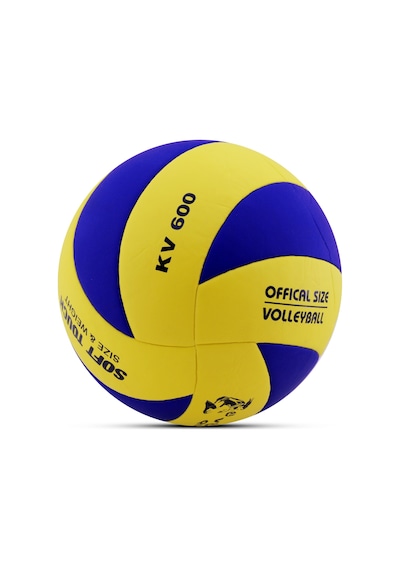 Voleybol Topu Swirl Soft Touch Yapıştırma Yumuşak Yüzey 8 Panel 5 Numara Kırmızı Sarı