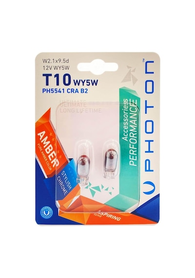 Ampul T10 W5w Chrome 12v Amber Performance Pht Ph5541 Cra B2