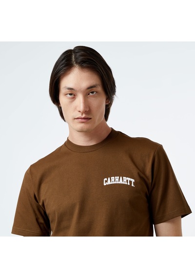 Carhartt Wıp S/s University Script Erkek Kahverengi T-shirt