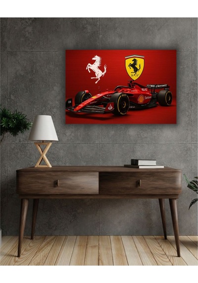 Formula 1 Motors Temalı Dekoratif Cam Tablo -23