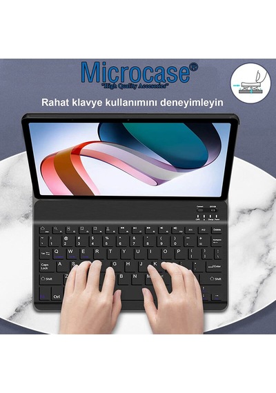 Honor Uyumlu Pad X8 10.1 inch Tablet Bluetooth Klavyeli Kılıf - BKK4