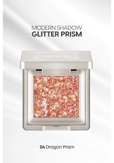 Topaklanmayan, El Yapımı Glitter Far Modern Shadow Glitter Prism No.4 Dragon Prism 4 Coral