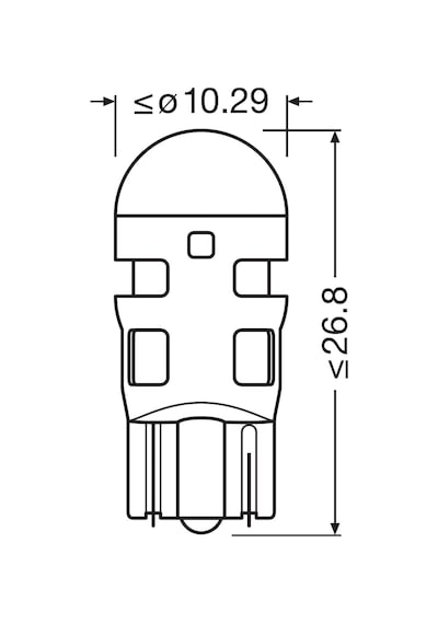 W5w T10 Led Park Ampulü 12v 2825dwp 2 Li Paket Standart
