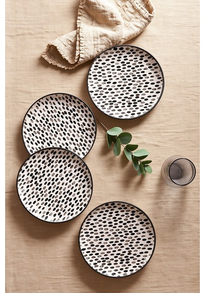 Keramika Shadow Nordic Pasta Tabağı 22 Cm 4 Adet 21434 Çok Renkli