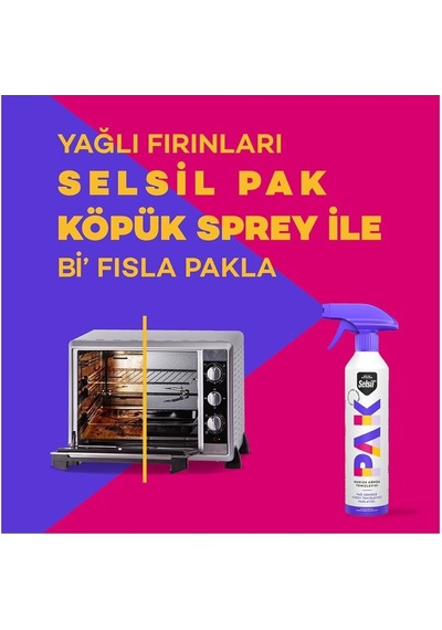 Selsil Pak Mucize Köpük Temizleyici Sprey 500 Ml X 2 Adet