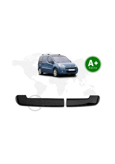 Citroen Berlingo Panelvan Bagaj Üstü Spoiler Parlak Siyah Çift Bagaj Kapaklı 2008 2018 Model