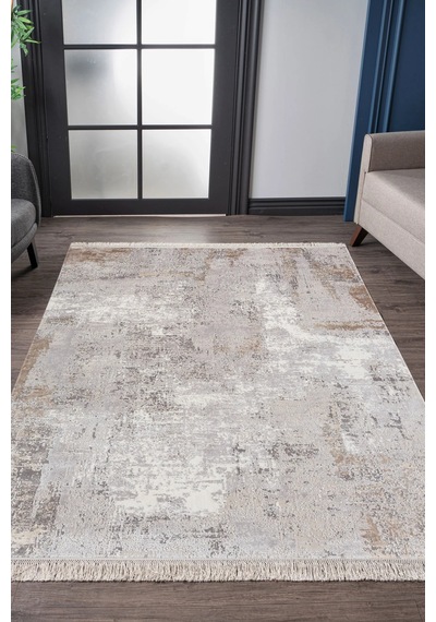 Kreasyon Halı Modern Md006 Bej Makine Halısı