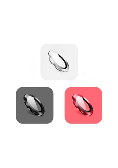 Ally Apple Uyumlu   iPhone 11 6.1 3D Metal Çerçeveli Kamera Lens Koruyucu (271866569)