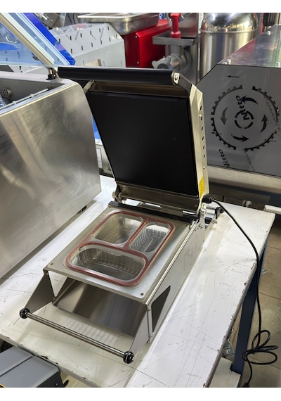 Propack Eko Yemek Paketleme Makinesi 3 Bölme Tabak Kapatma Makinası