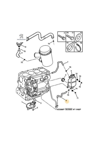 Yağ Borusu Peugeot Peugeot, Cıtroen 1180.g9