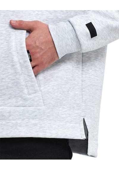 Adams Kapüşonlu Oversize Kanguru Cep Şardonlu 3 İplik Erkek Sweatshirt 001