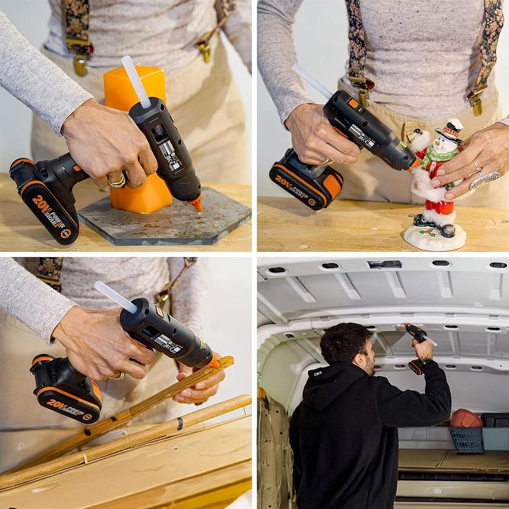 Worx Wx045.9 20volt 11mm Profesyonel Sıcak Mum Silikon Tabancası