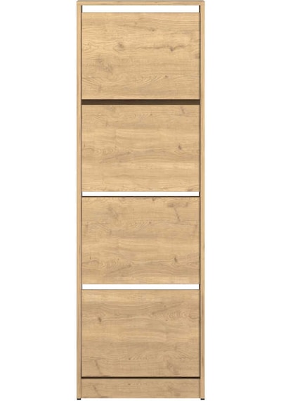 Flat Duo 4 Katlı Ayakkabılık - Florida Meşe 51x157x26 Cm Meşe