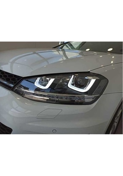 Çmk Volkswagen Golf 7 Mk7 2012-2018 U Led Far Silver Hareketsiz