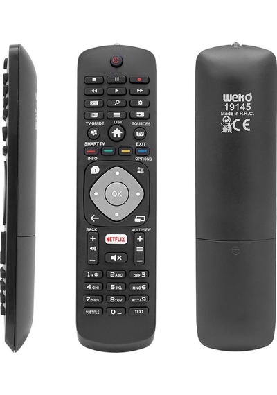Weko Kl Philips Uyumlu Rm-l1285 Netflıx-smart Tv Tuşlu Lcd-led Tv Kumanda Rm-l239b