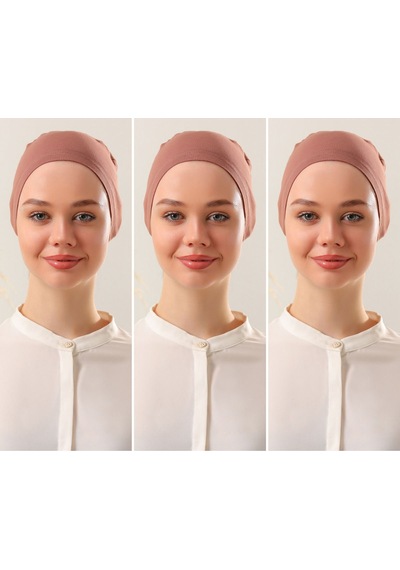 Melodi Scarf Kadın Tesettür Dikişsiz Set Bone Tarçın 3 Adet Bağlamalı Penye Bone Tarçın Melodi Scarf Kadın Tesettür Dikişsiz Set Bone Tarçın 3 Adet Bağlamalı Penye Bone Tarçın