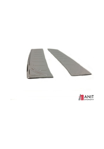 Renault Clio 4 Krom Arka Tampon Üstü Koruma 2012-2018 Arası