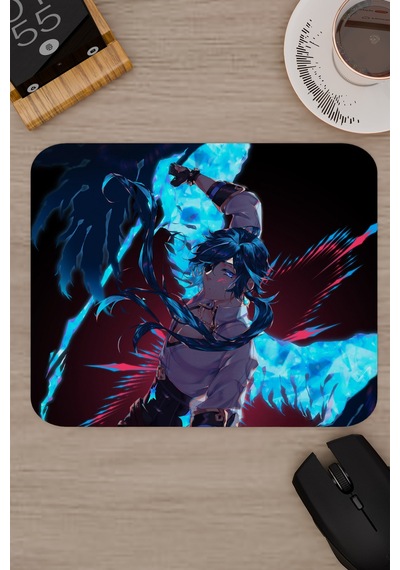 Kaeya Genshin Impact Anime Oyuncu V5 - 22x18 Gaming Mouse Pad Fare Altlığı
