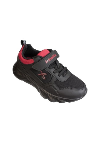 Kinetix Erkek Çocuk Siyah Gri Çırtlı Comfort Rahat Taban Sneaker Spor Ayakkabı 001