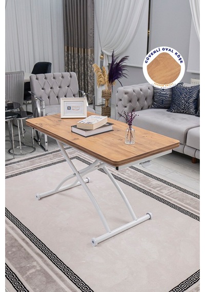 Juppo Üst Tabla Mdf Efesçam Oval Köşe Alt Beyaz Dışa Kıvrım
