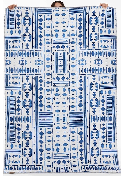 Kaşmir Halı Dekoratif Art Trend Milos Çift Taraflı 160 x 230 CM Salon Mutfak Halısı Yolluk Kilim