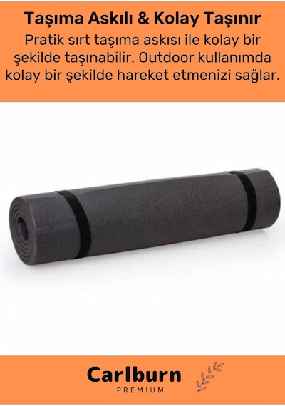 Taşıma Askılı Su Geçirmez Konforlu Kalın Rahat Çift Taraflı Çadır Uyku Yer Minderi 10mm Kamp Matı Çok Renkli
