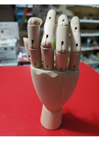 Ahşap El Mankeni Sağ El 20cm