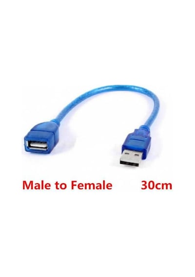 Kısa Usb Uzatma Kablosu - Gerçek Usb 2.0 - 30 Cm
