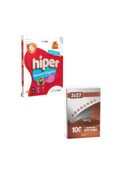 Hiper Zeka 2027 6. Sınıf Hiper Sosyal Bilgiler Konu Anlatımlı Soru Bankası+ Kazandıran Paragraf