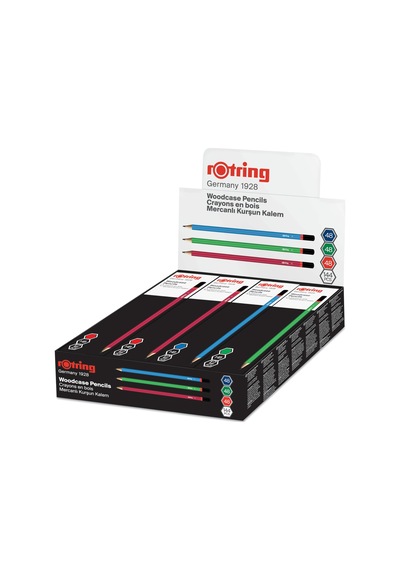 Rotrıng Rotring Mercanlı Kurşun Kalem 12 Adet 124-Pembe