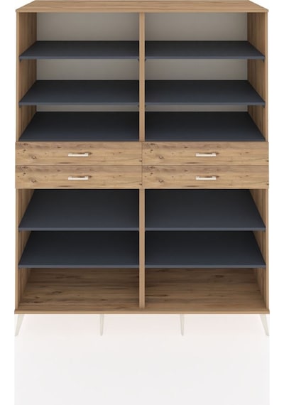 Kronos Gardrop 10 Raflı 4 Çekmeceli 176x59x221 Çam-antrasit/çam Antrasit/çam Kronos Gardrop 10 Raflı 4 Çekmeceli 176x59x221 Çam-antrasit/çam Antrasit/çam
