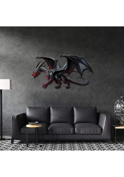 Sazakan Ejderhası Metal Tablo