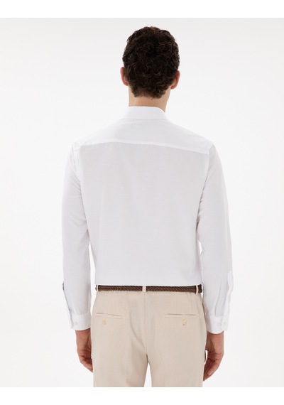 Pierre Cardin Erkek Beyaz Gömlek Desenli 50304764-vr013 Beyaz