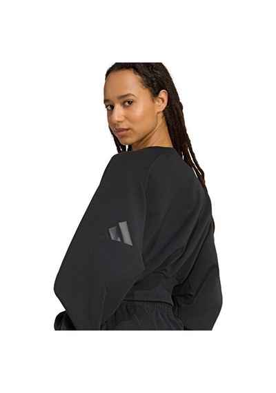 Adidas W All Szn Sl Sw Kadın Günlük Sweatshirts Jm3836 Siyah Siyah
