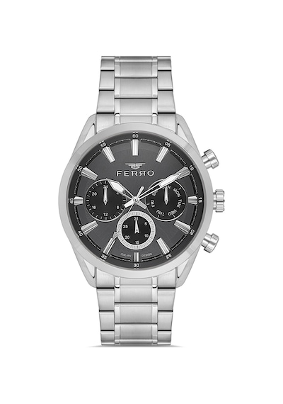 Ferro Fm11758awt-a2 Quartz Çelik Gri Siyah Kadran 43 Mm Erkek Kol Saati Gri