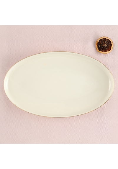 Aryıldız Hazel Gold Kayık Tabak 30 Cm Çok Renkli