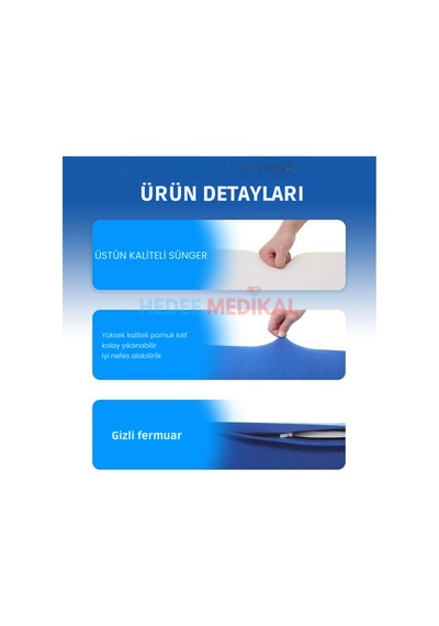 Hasta Yataklarına Uygun 4 Parçalı Sünger